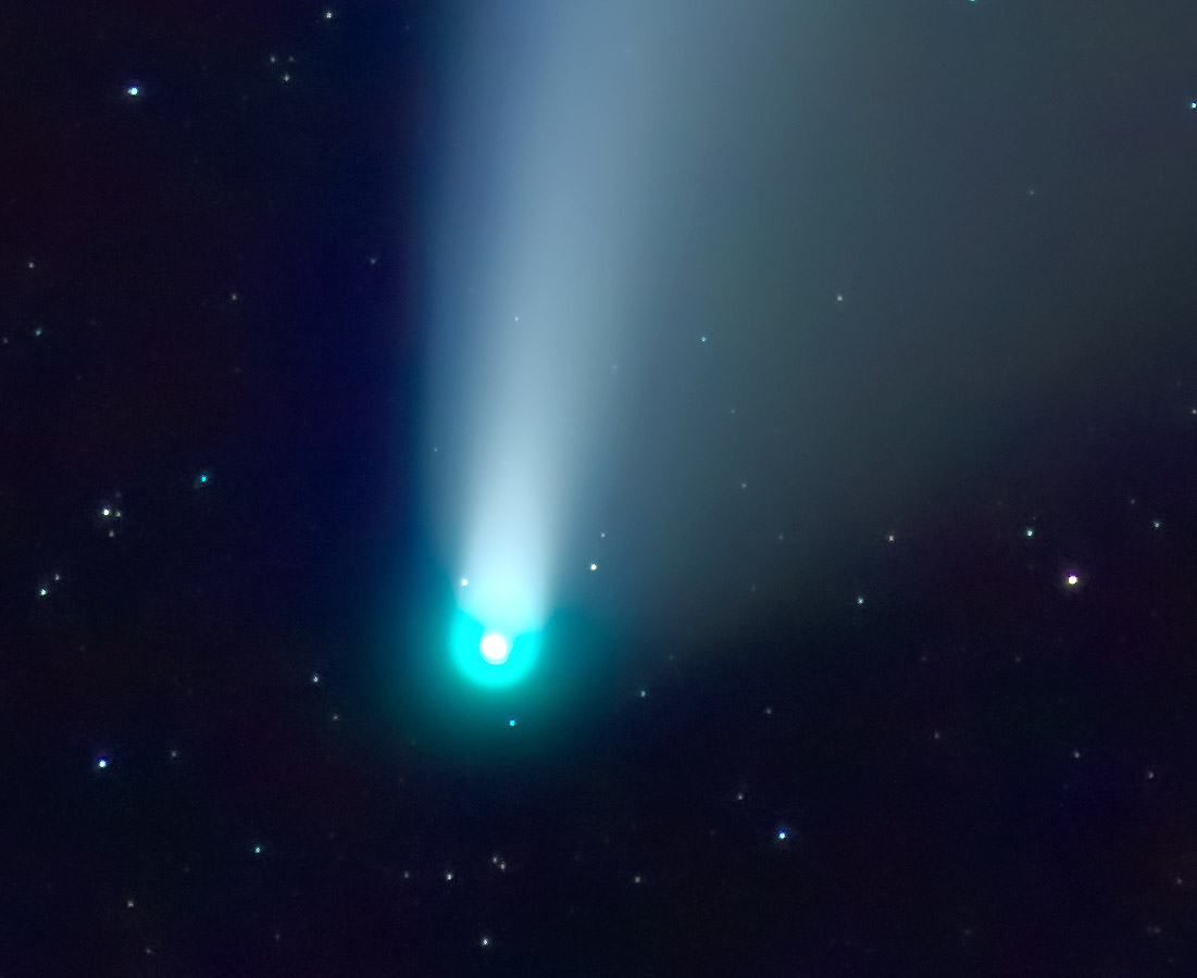 Chevelure couleur émeraude de la comète Neowise (2020)