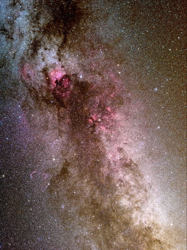Constellation du Cygne - Photo de la constellation du cygne dans la Voie lactée