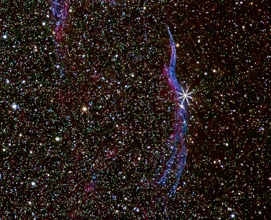 NGC 6960 et 52 Cygni - Dentelles du Cygne