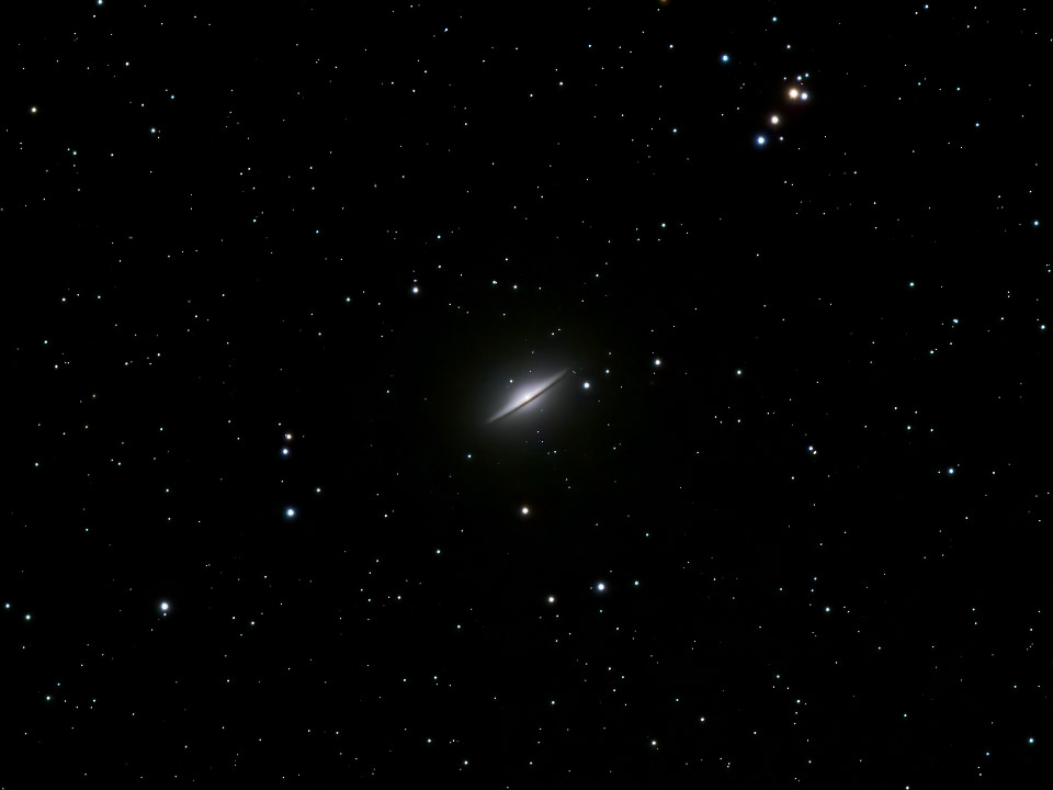 La galaxie M104 dite galaxie du Sombrero