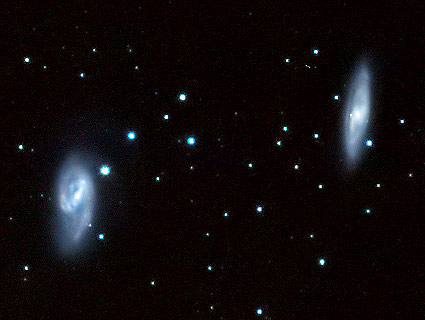 Galaxies M65 et M66 du triplet du Lion