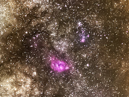 Nébuleuse de la Lagune  -M8 - dans la constellation du Sagittaire