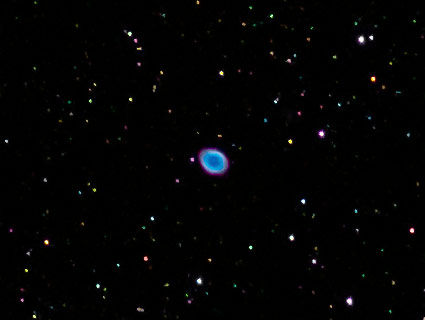 La nébuleuse planétaire M57 de la Lyre