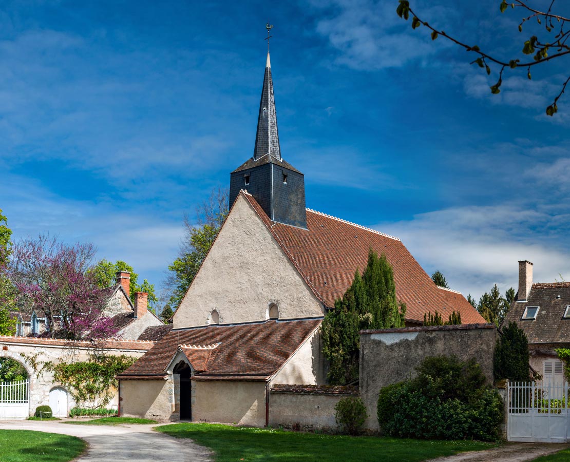 L'église Saint-Aignan de Brinay et son caquetoire