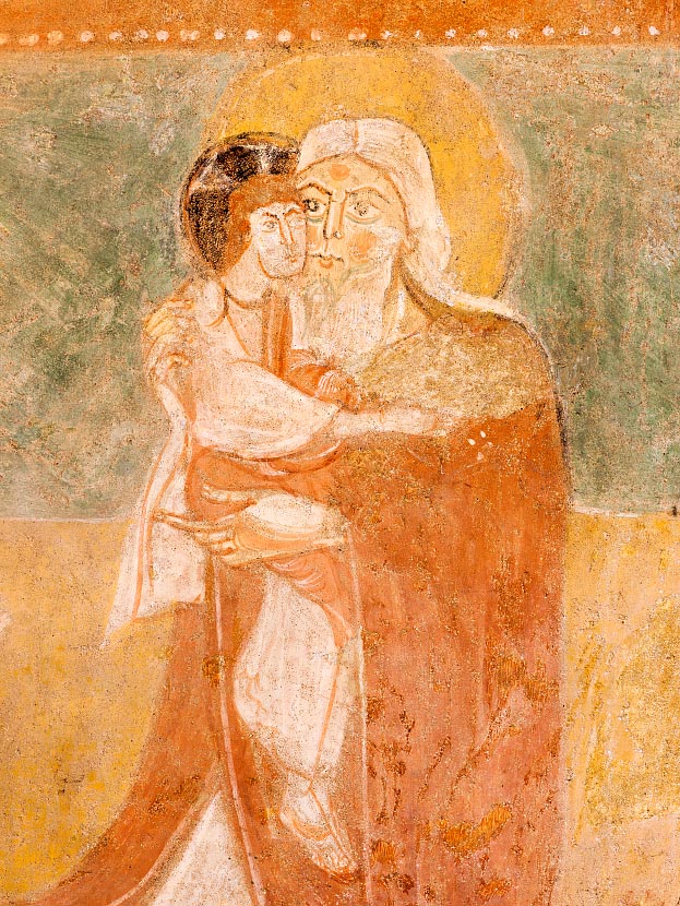 Présentation de Jésus - Peinture maurale de l'église Saint-Aignan de Brinay