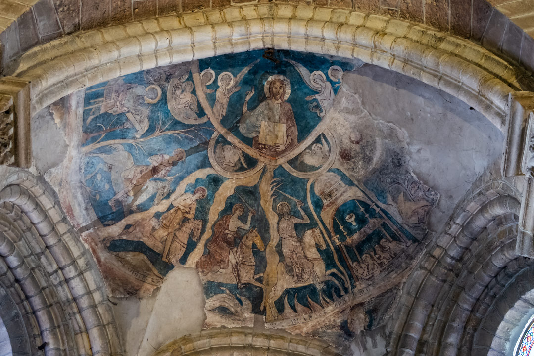 Fresque de la chapelle Saint-Jean-Baptiste de la basilique Saint-Julien de Brioude, Haute-Loire