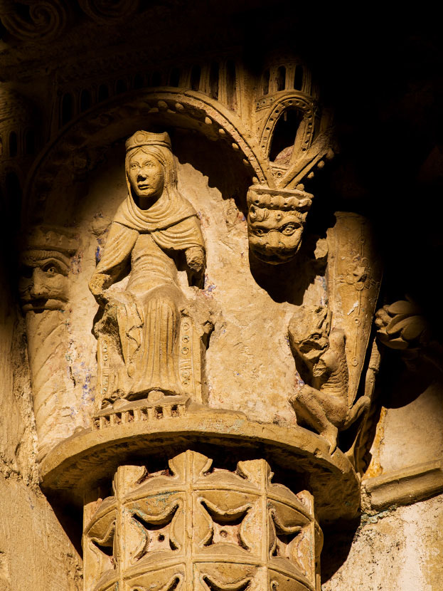 Chapiteau du porche sud de la cathédrale de Bourges