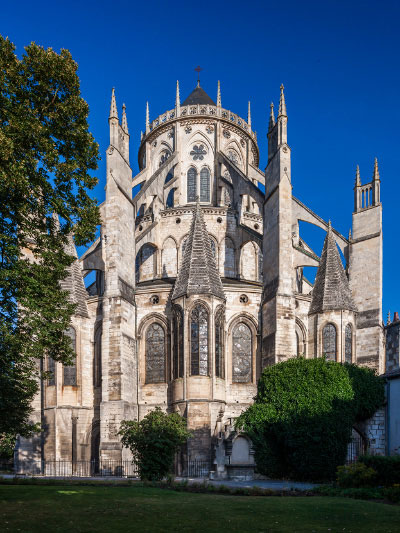 Chevet de la cathédrale de Bourges