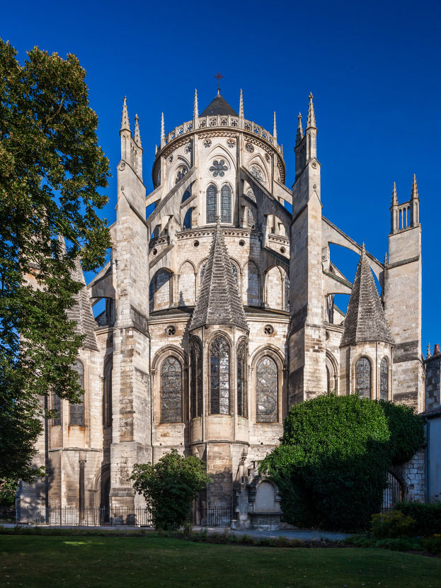Chevet de la cathédrale de Bourges - Photo de la cathédrale de Bourges