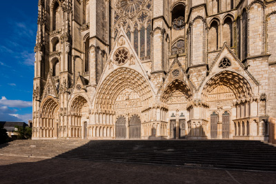 Façade occidentale de la cathédrale Saint-Etienne de Bourges