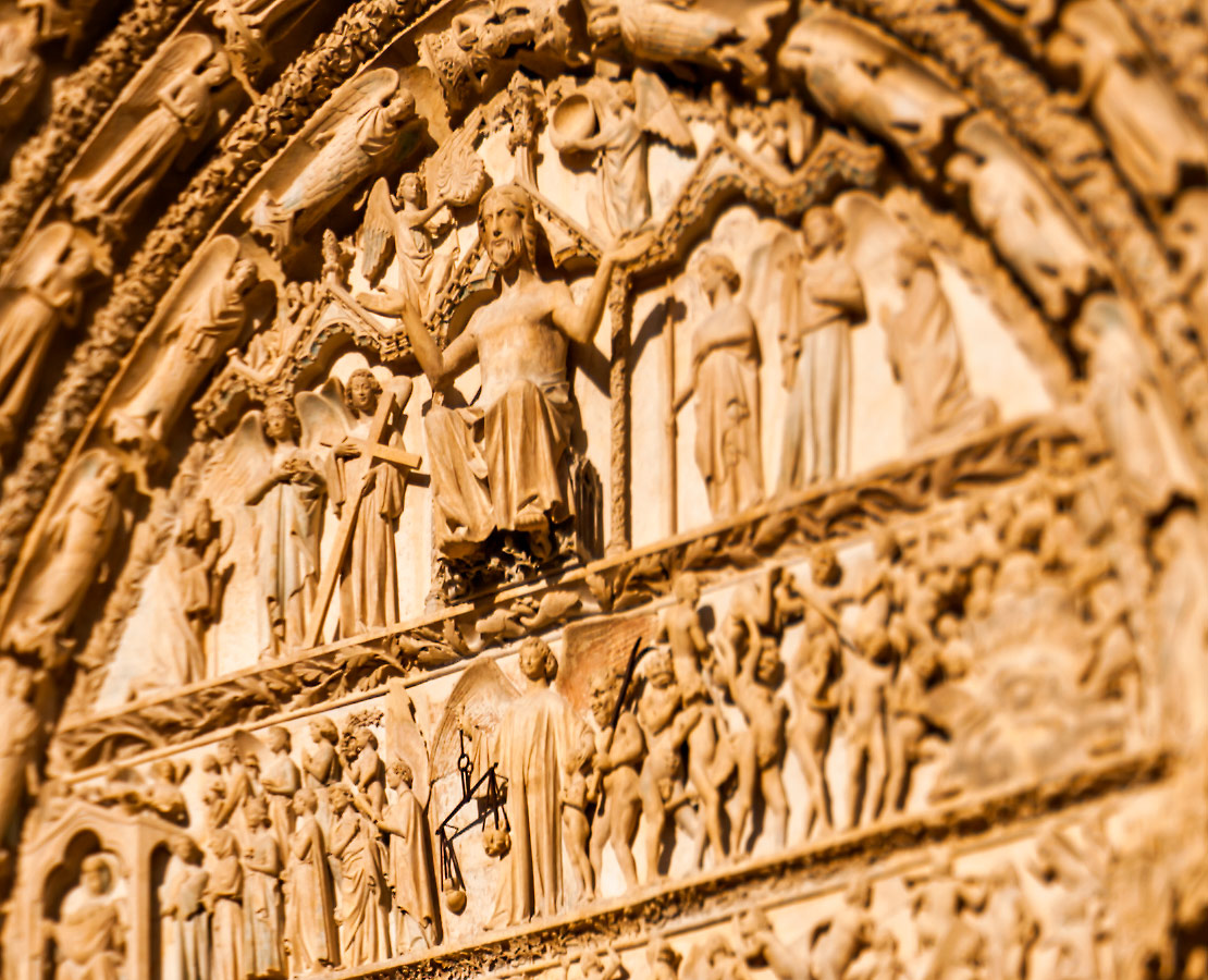 Tympan du Jugement dernier de la cathédrale de Bourges