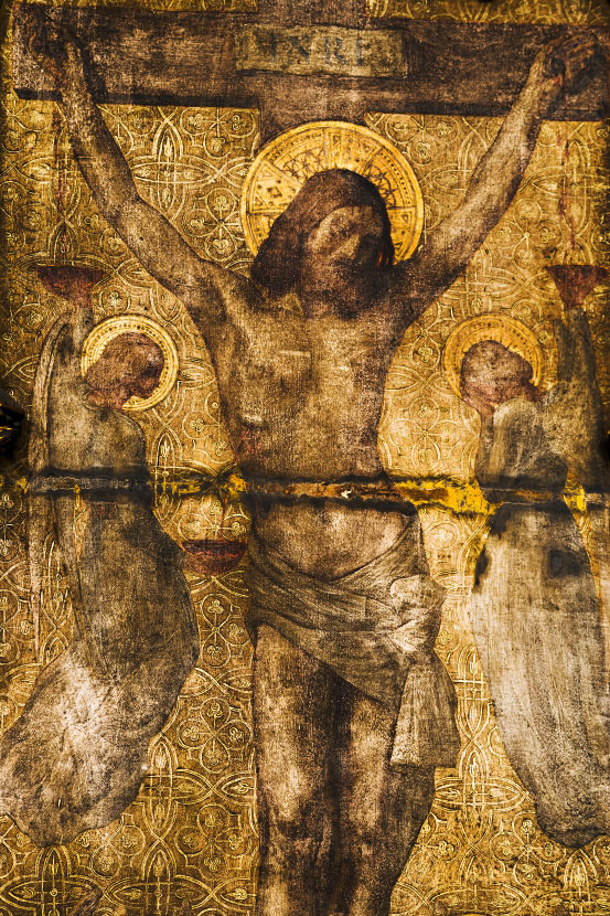 Retable du Christ en Croix de la chapelle Saint-Landry de l'église Saint-Germain-l'Auxerrois à Paris.