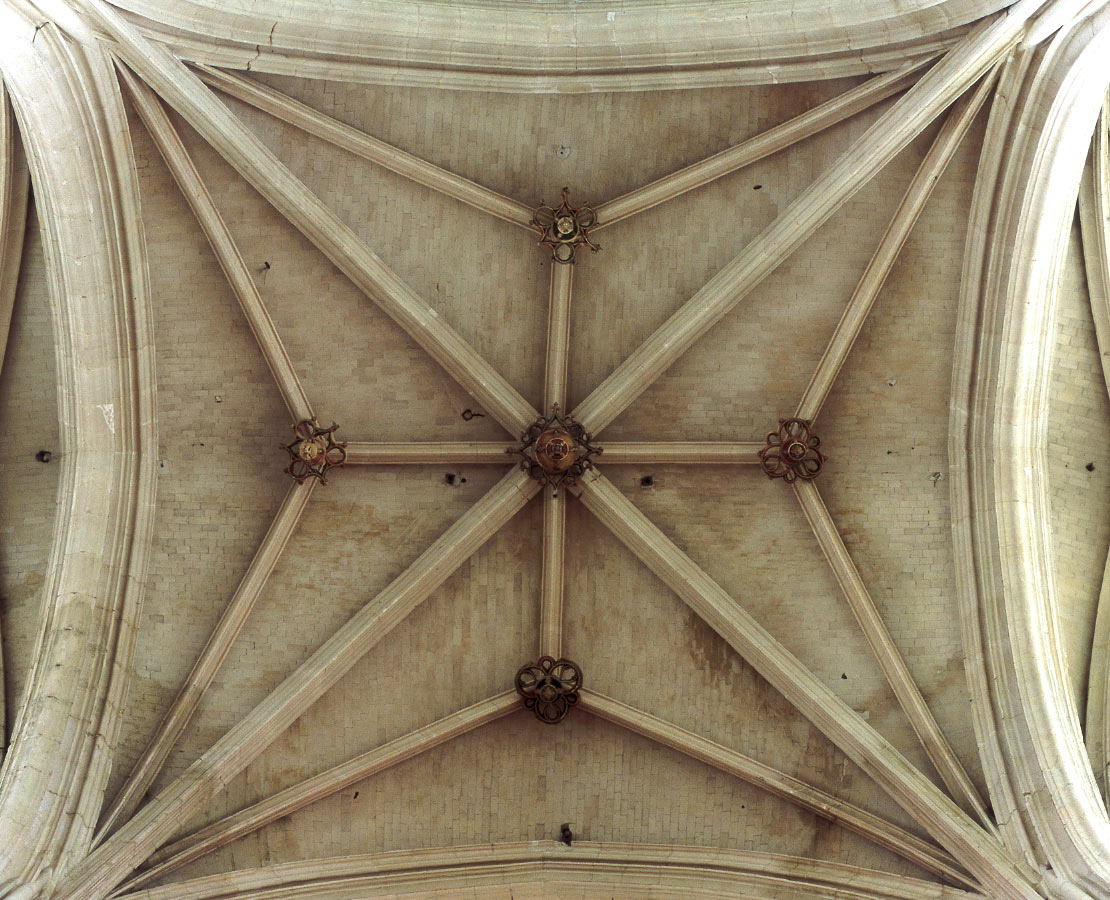 Croisée d'ogives de la voûte de la cathédrale de Senlis