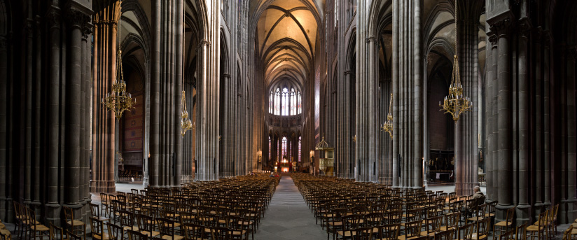 Nef de la cathédrale de Clermont-Ferrand