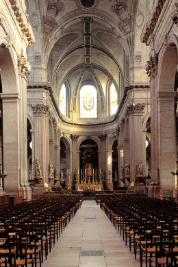 Nef de l'église Saint-Sulpice à Paris