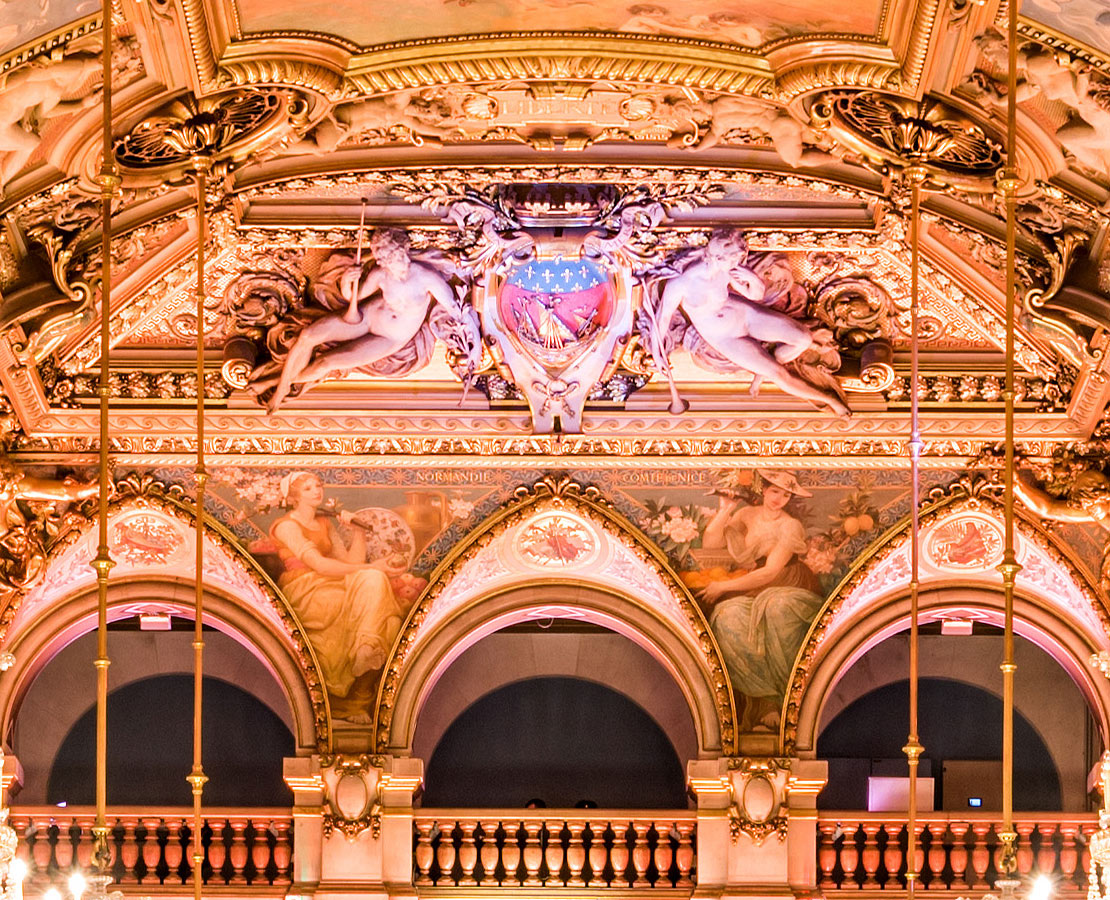 Blason de Paris dans la salle des Fêtes de l'Hôtel de Ville de Paris