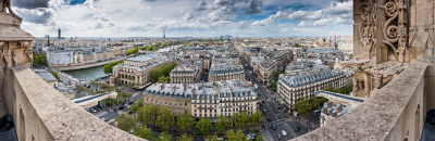 Panorama de Paris ouest depuis la tour Saint-Jacques