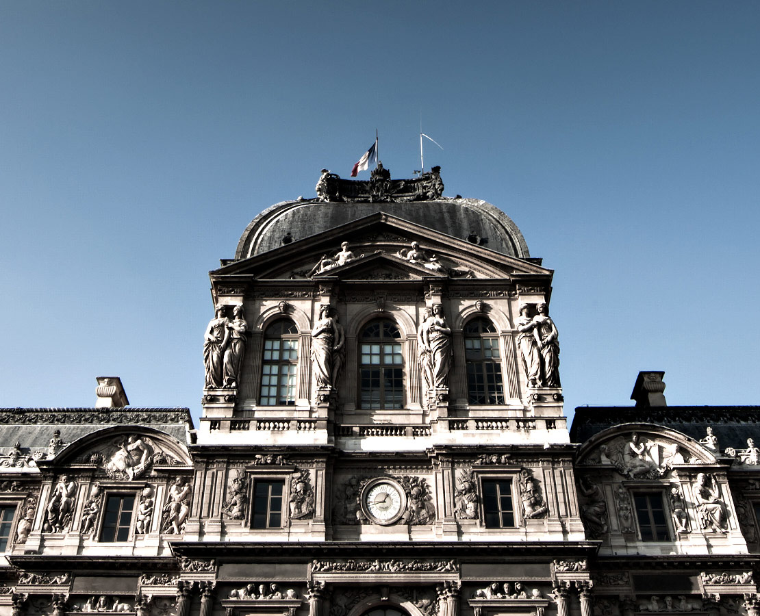 Aile nord - Pavillon de Malengro - de la Cour Carrée du Louvre, Paris