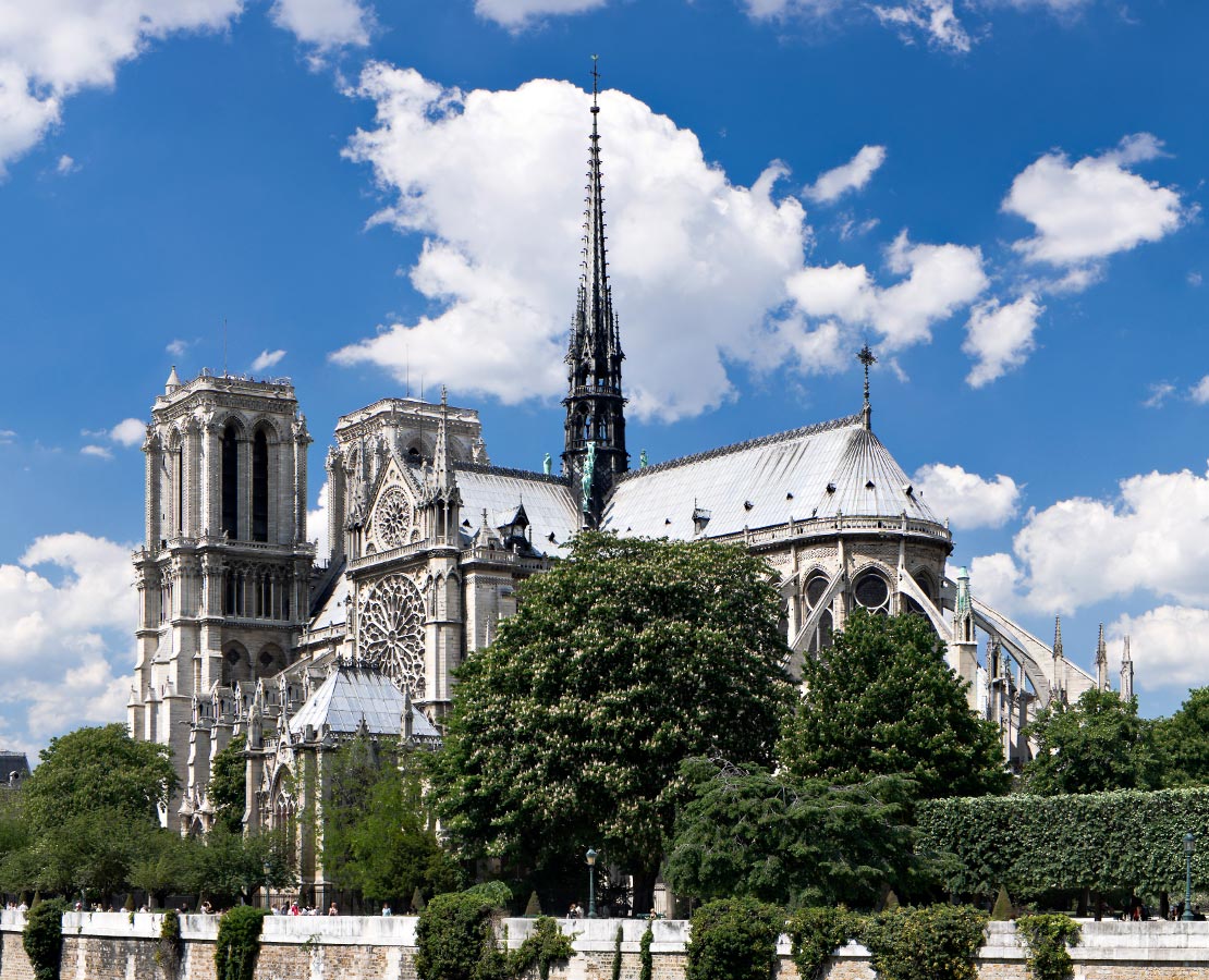 La cathédrale Notre-Dame de Paris avant l'incendie d'avril 2019