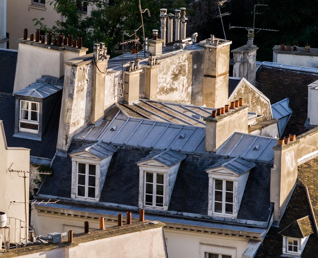 Détail des toits de Paris
