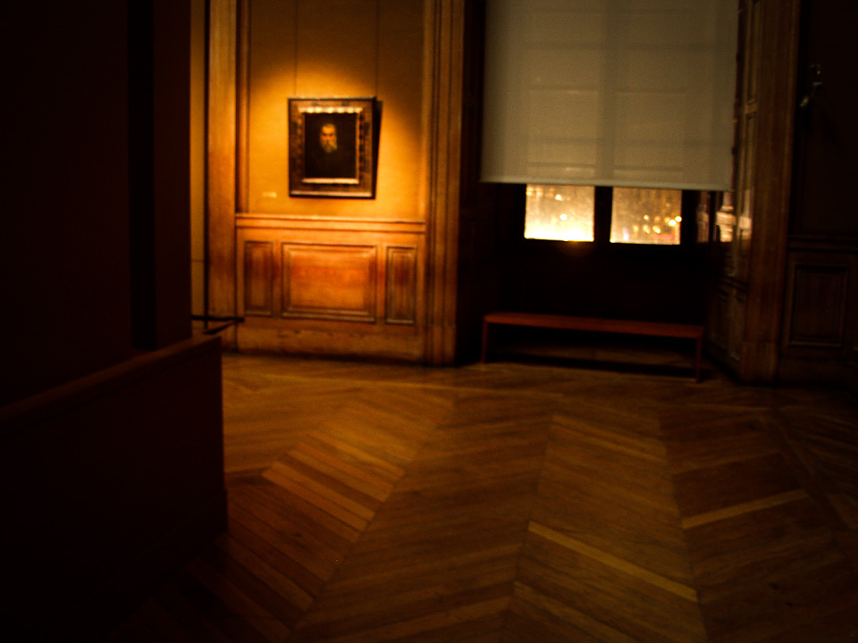 Toile dans la lumière au musée du Louvre - Photo du musée du Louvre