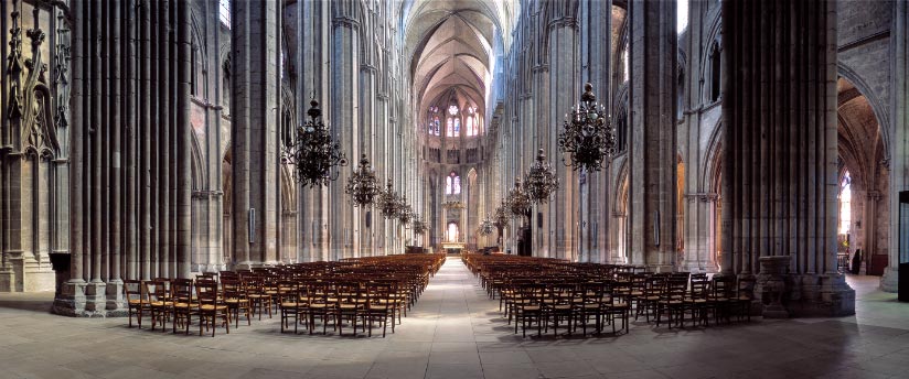 Nef de la cathédrale Saint-Etienne de Bourges
