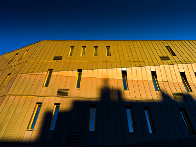 école des Beaux Arts de Clermont-Ferrand au coucher du soleil