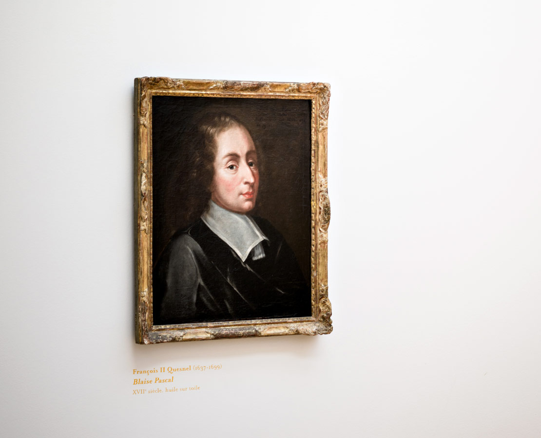 Portrait de Blaise Pascal par François II Quesnel au musée d'Art Roger Quilliot de Clermont-Ferrand