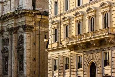 façades del Corso Emmanuele II à Rome