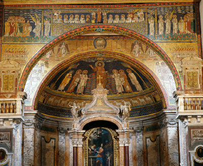 Mosaiques du choeur de la basilique Sainte Praxède de Rome